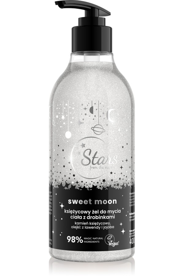 Stars from the Stars Księżycowy żel do mycia ciała z drobinkiami Sweet Moon 400ml