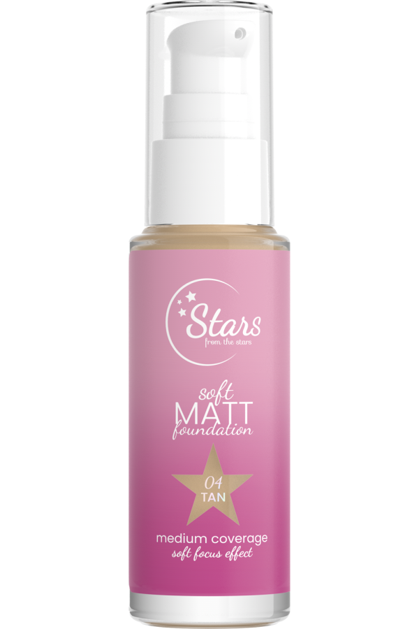 Stars from the Stars Podkład matujący Soft Matt Foundation nr 04 Tan, 30 ml