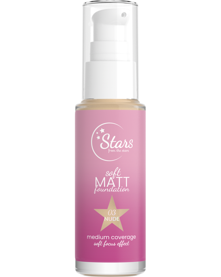 Stars from the Stars Podkład matujący Soft Matt Foundation nr 03 Nude, 30 ml