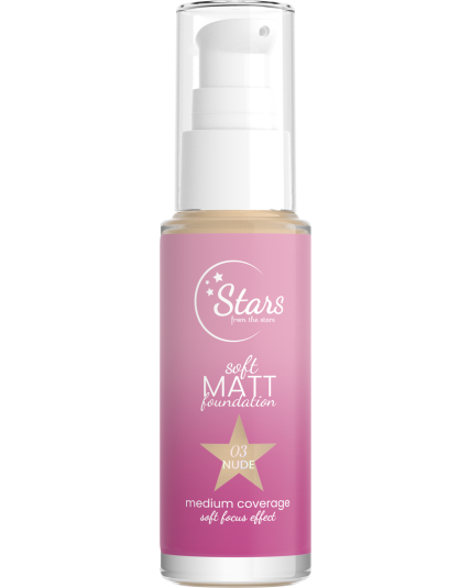 Stars from the Stars Podkład matujący Soft Matt Foundation nr 03 Nude, 30 ml