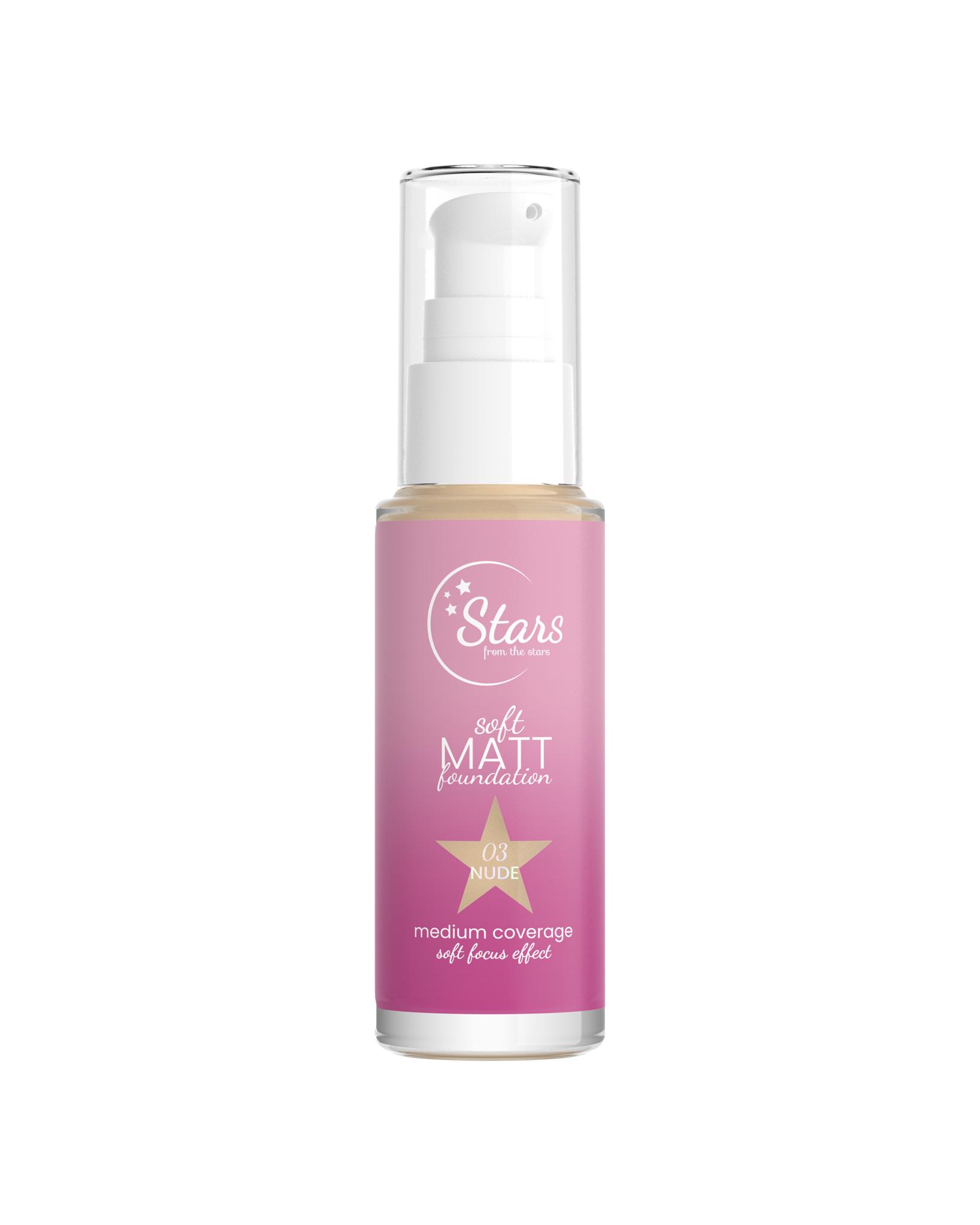 Stars from the Stars Podkład matujący Soft Matt Foundation nr 03 Nude, 30 ml