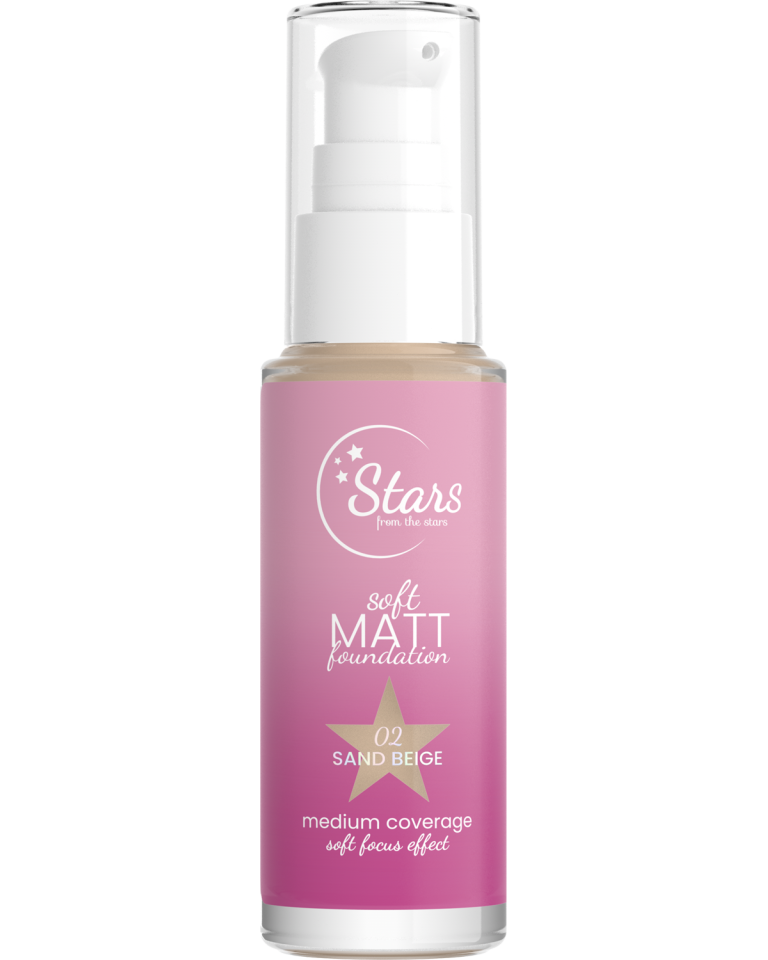 Stars from the Stars Podkład matujący Soft Matt Foundation nr 02 Sand Beige, 30 ml