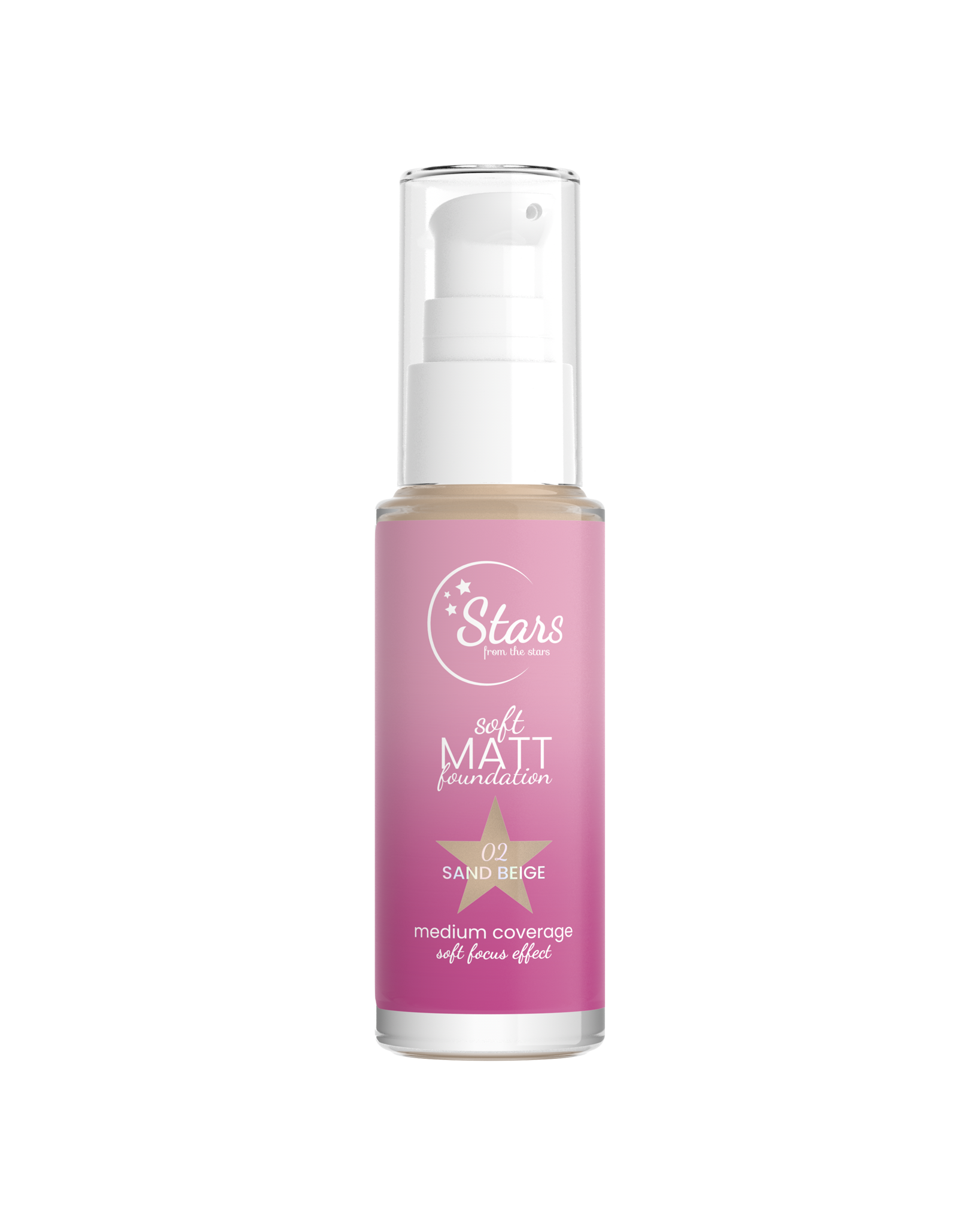 Stars from the Stars Podkład matujący Soft Matt Foundation nr 02 Sand Beige, 30 ml