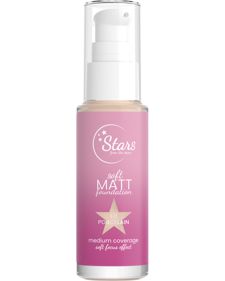 Stars from the Stars Podkład matujący Soft Matt Foundation nr 01 Porcelaine, 30 ml