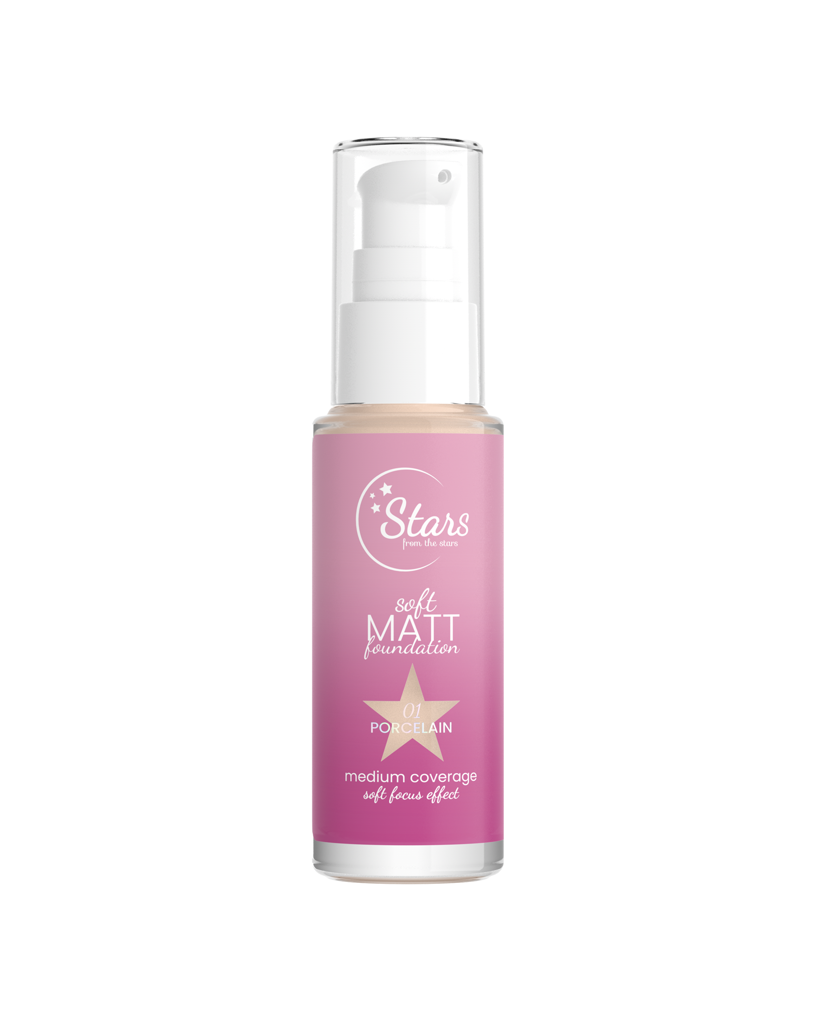 Stars from the Stars Podkład matujący Soft Matt Foundation nr 01 Porcelaine, 30 ml