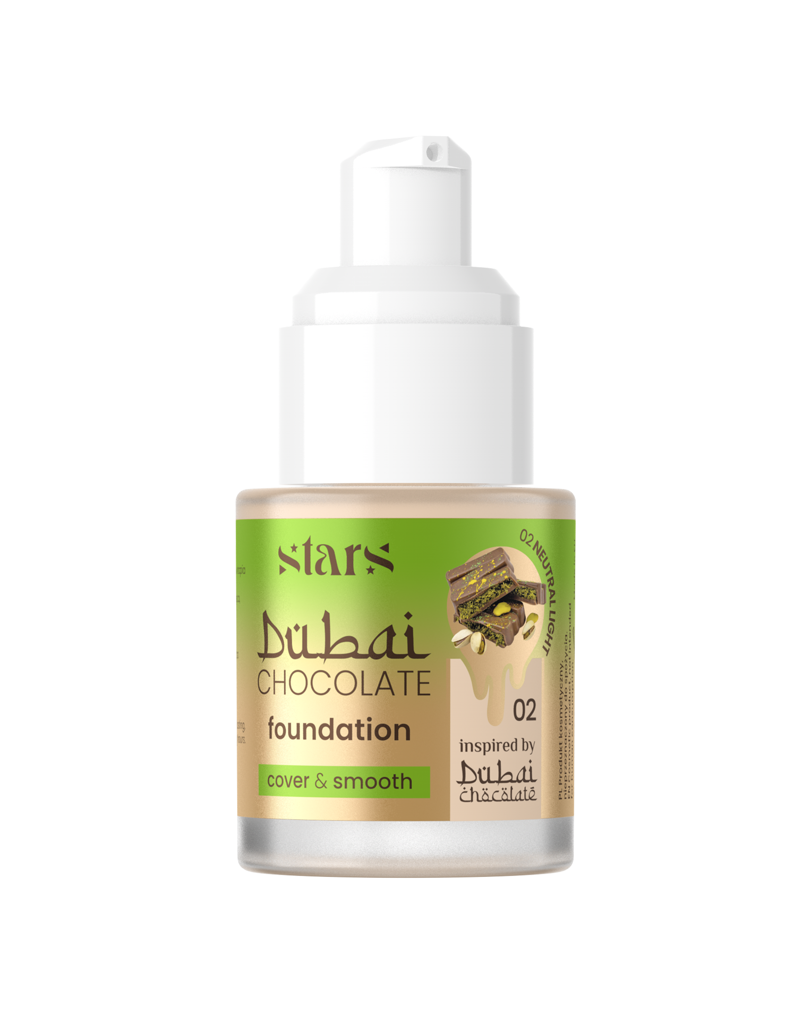 Stars from the stars CHOCOLATE FOUNDATION podkład kryjąco-wygładzający 02 Neutral light, 25 g