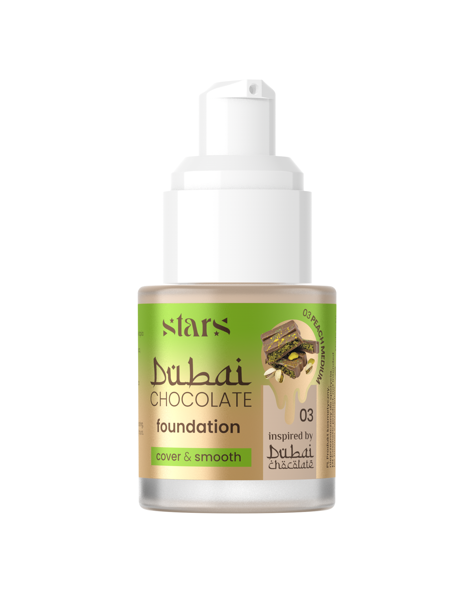 Stars from the stars CHOCOLATE FOUNDATION podkład kryjąco-wygładzający 03 Peach medium, 25 g