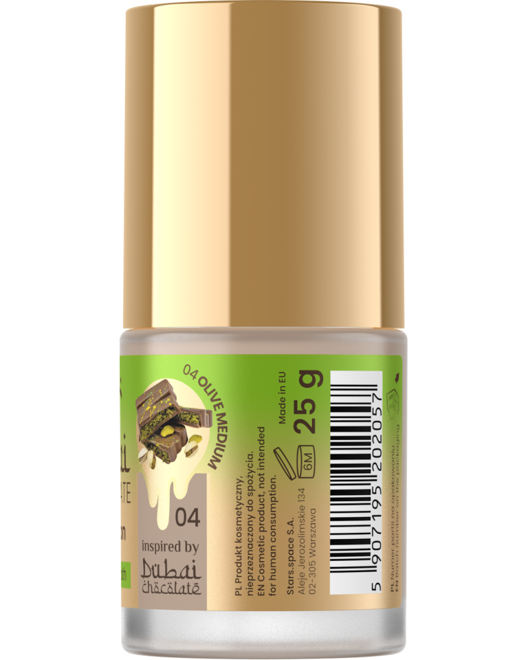 Stars from the stars CHOCOLATE FOUNDATION podkład kryjąco-wygładzający 04 Olive medium, 25 g
