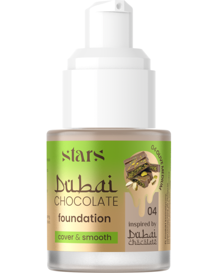 Stars from the stars CHOCOLATE FOUNDATION podkład kryjąco-wygładzający 04 Olive medium, 25 g