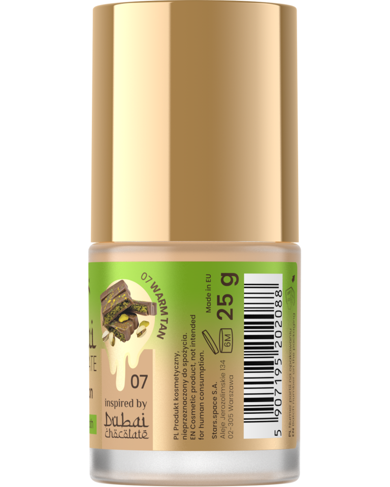 Stars from the stars CHOCOLATE FOUNDATION podkład kryjąco-wygładzający 07 Warm tan, 25 g