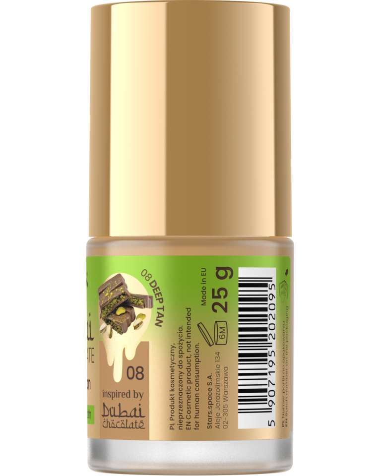 Stars from the stars CHOCOLATE FOUNDATION podkład kryjąco-wygładzający 08 Deep tan, 25 g