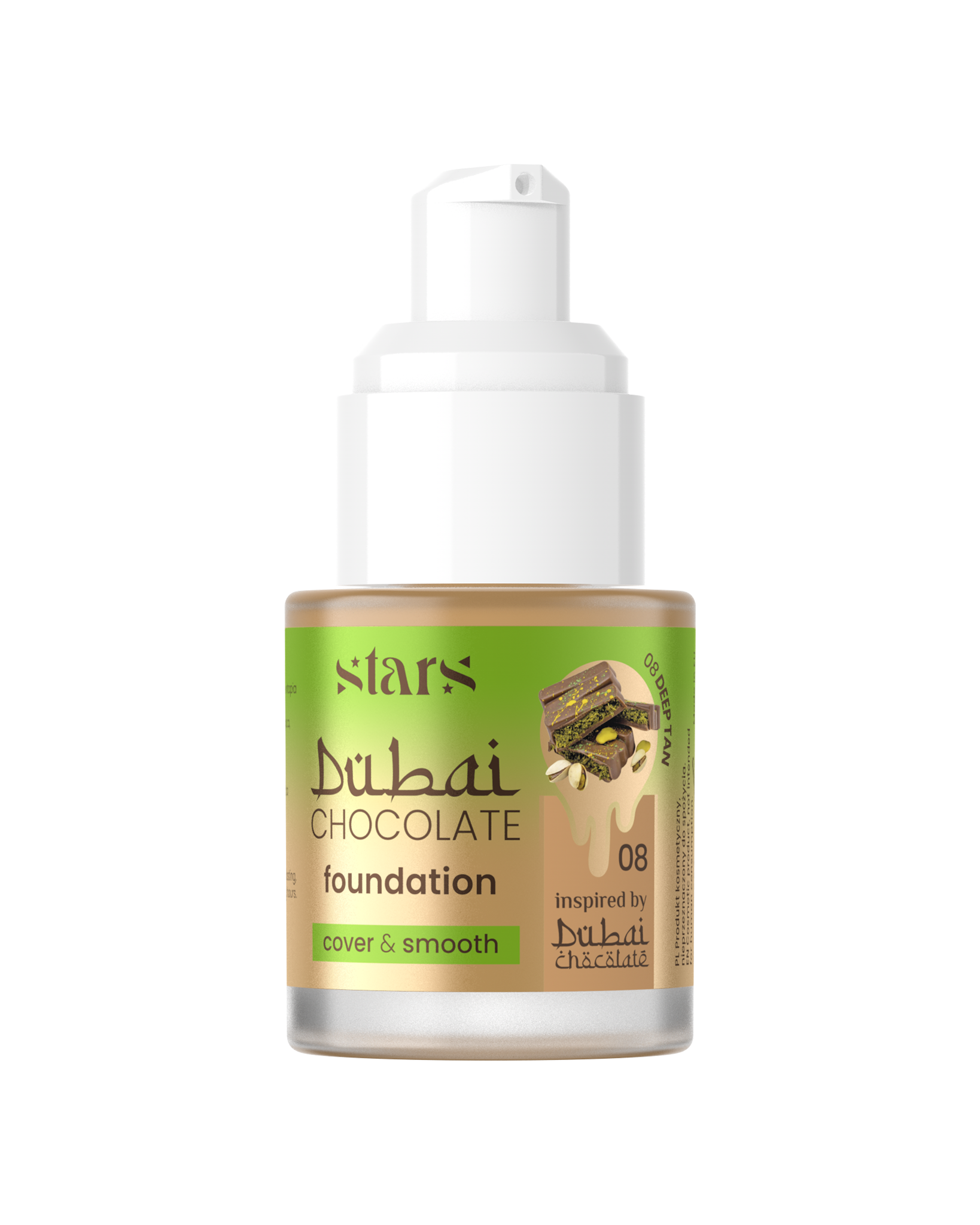 Stars from the stars CHOCOLATE FOUNDATION podkład kryjąco-wygładzający 08 Deep tan, 25 g