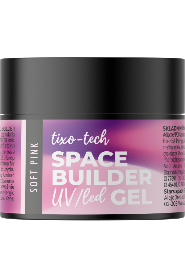 Stars from the Stars Żel budujący UV/LED do paznokci Space Builder Gel Soft Pink 12g