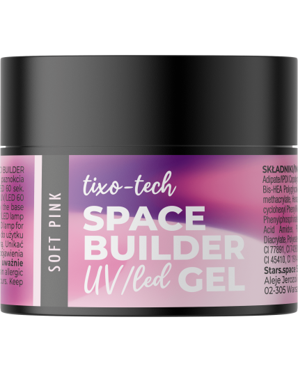 Stars from the Stars Żel budujący UV/LED do paznokci Space Builder Gel Soft Pink 12g