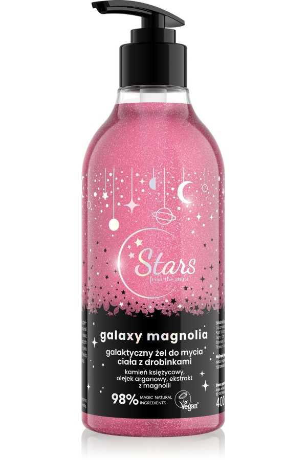 Stars from the Stars Galaktyczny żel do mycia ciała z drobinkami Galaxy Magnolia 400ml